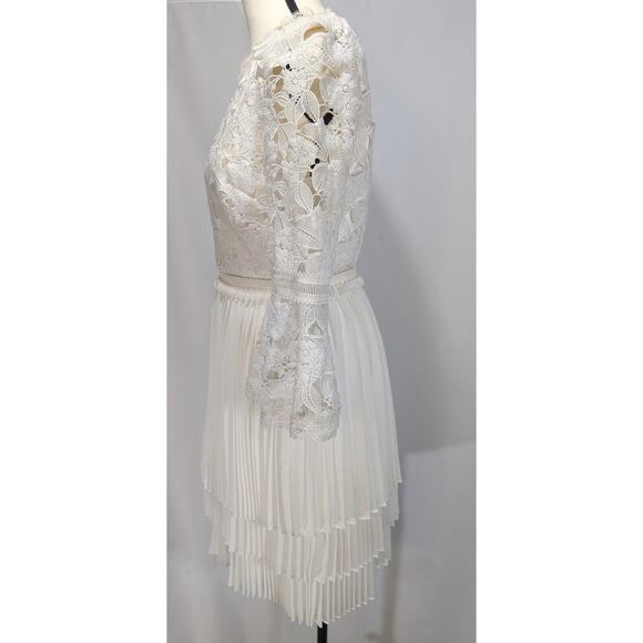 Ted Baker London Stefoni Tie the Knot Bridal Lace Pleated Dress Size 1(US 4) NWT - Picture 5 of 10